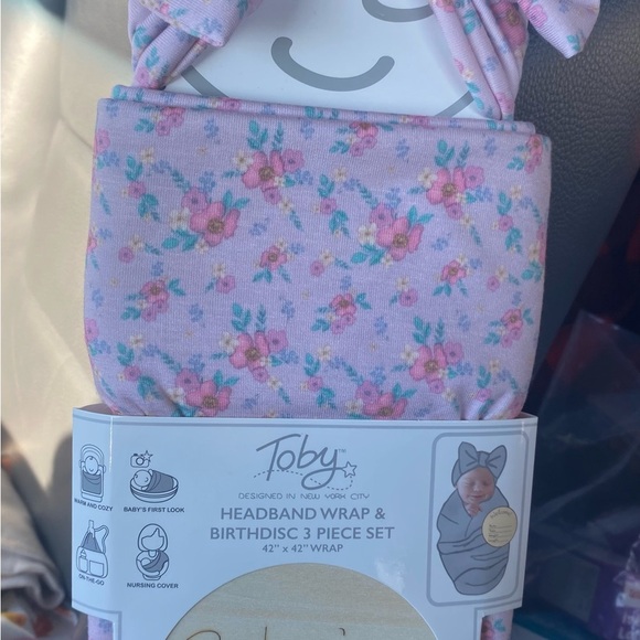 toby Other - Toby Lilac Floral Newborn Wrap Set